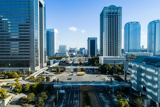 Japan business district