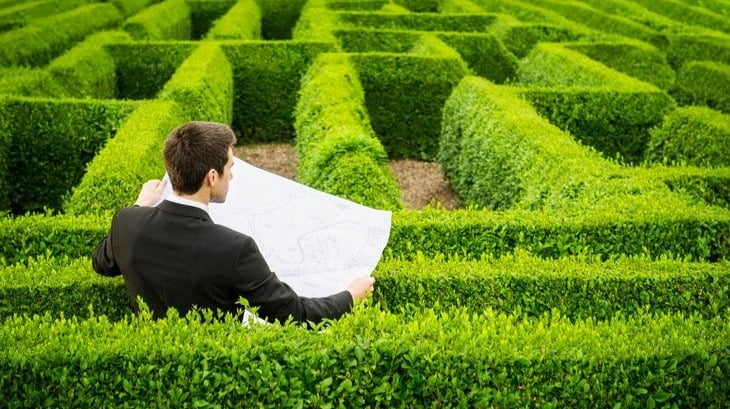 Man in maze with map.jpg