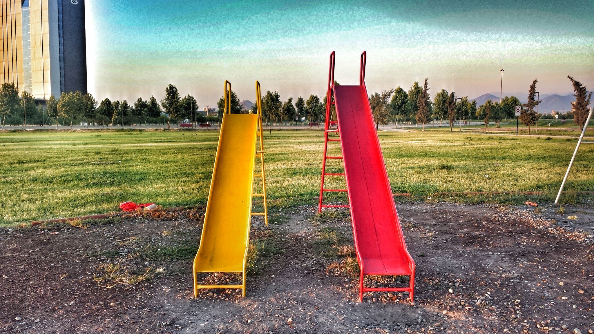 Slides in park